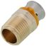 Viega 90521 1/2" PEX Press x 1/2" Male Adapter w/ Attached Sleeve (Zero Lead Bronze)