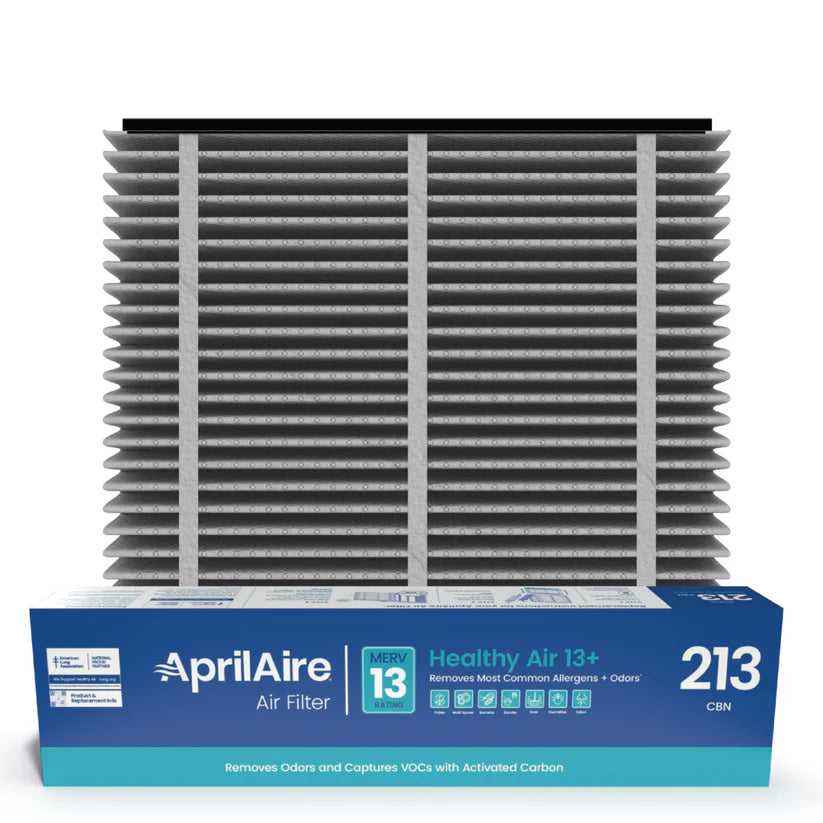 AprilAire 213CBN Replacement Filter for AprilAire Whole House Air Purifiers - MERV 13 with Carbon, Healthy Home Allergy + Odor Reduction, 20x25x4 Air Filter