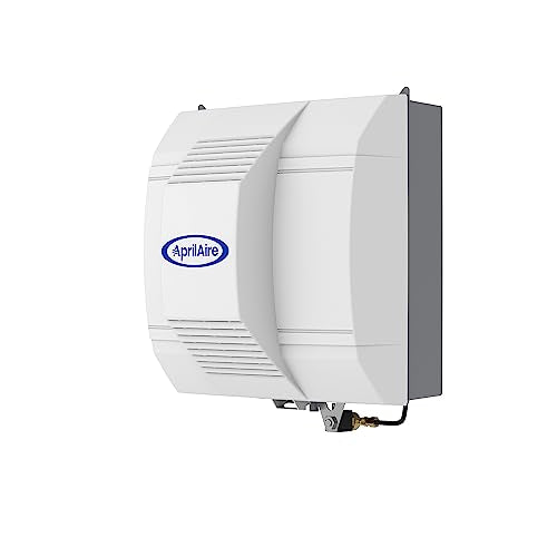 AprilAire 700 Whole Home Humidifier, Automatic Fan Powered Furnace Humidifier, Large Capacity Whole House Humidifier for Homes up to 5,300 Sq. Ft., White