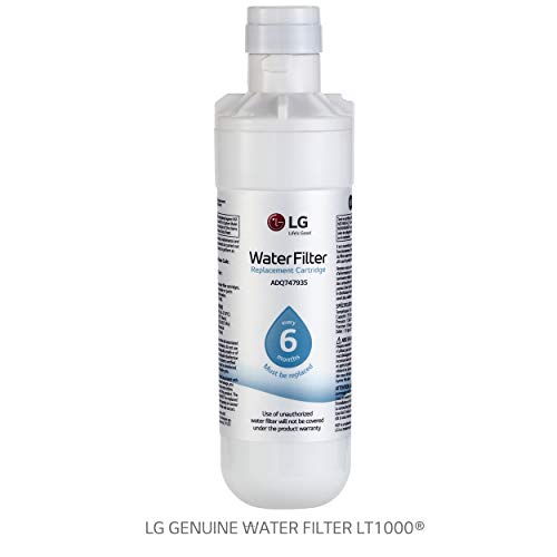 LG LT1000P3 6-Month / 200 Gallon Refrigerator Replacement Water Filter, 3 Count (Pack of 1), White