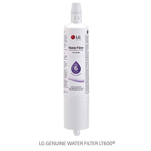LG LT600P LT600P3 Refrigerator Water Filter, 3 Count (Pack of 1), White