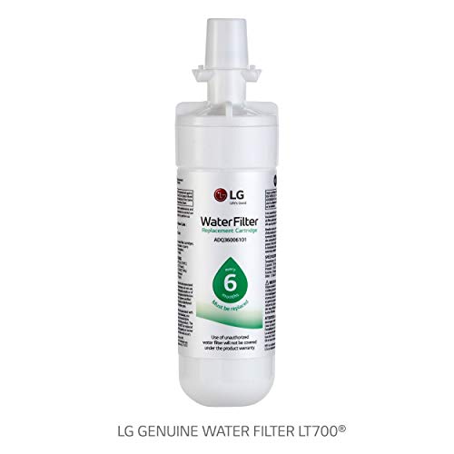 LG LT700P LT700P3 Refrigerator Water Filter, 3 Count (Pack of 1), White