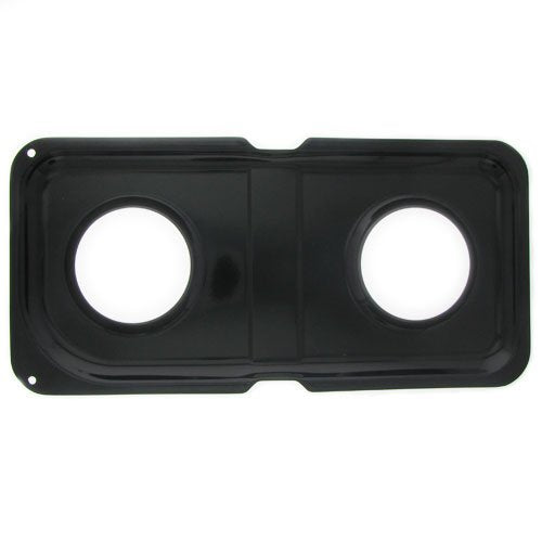 GE WB34K10010 Genuine OEM Porcelain Double Drip Pan (Black)