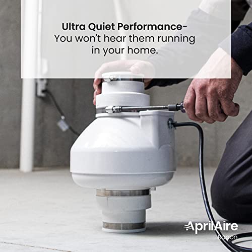 Aprilaire ARNHPF Quiet Energy Efficient Radon Mitigation Fan for Basement, Crawlspace or Slab Application, Indoor/Outdoor, Moderate to Tight Soils