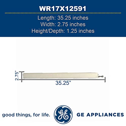 GE WR17X12591 Genuine OEM Moving Mullion Assembly (White)