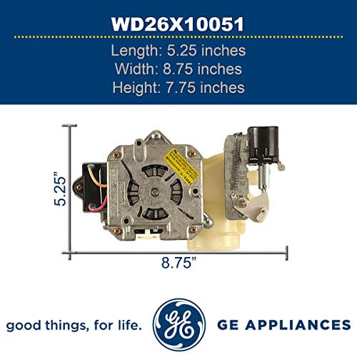 GE WD26X10051 Genuine OEM Pump and Motor Assembly