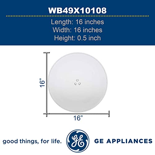 GE WB49X10108 Genuine OEM Glass Turntable Tray