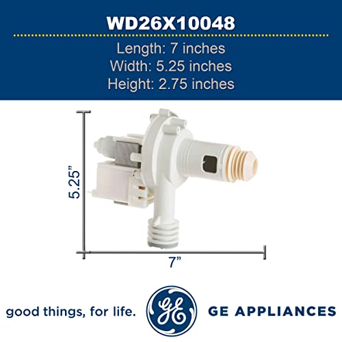 GE WD26X10048 Genuine OEM Drain Pump Assembly