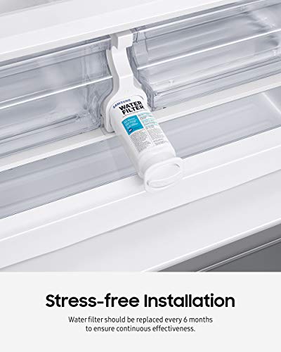 SAMSUNG Genuine Filter for Refrigerator Water and Ice, Carbon Block Filtration for Clean, Clear Drinking Water, 6-Month Life, HAF-CIN/EXP, 1 Pack