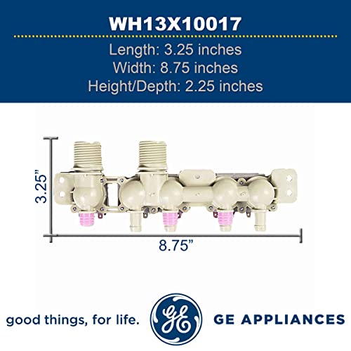 GE WH13X10017 Genuine OEM Water Inlet Valve
