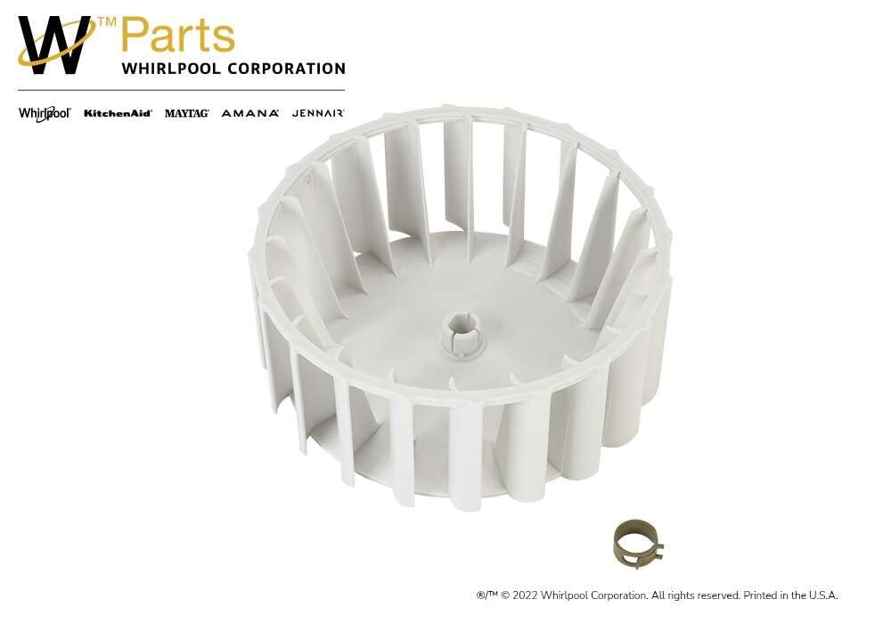 Whirlpool Y303836 Genuine OEM Dryer Blower Wheel