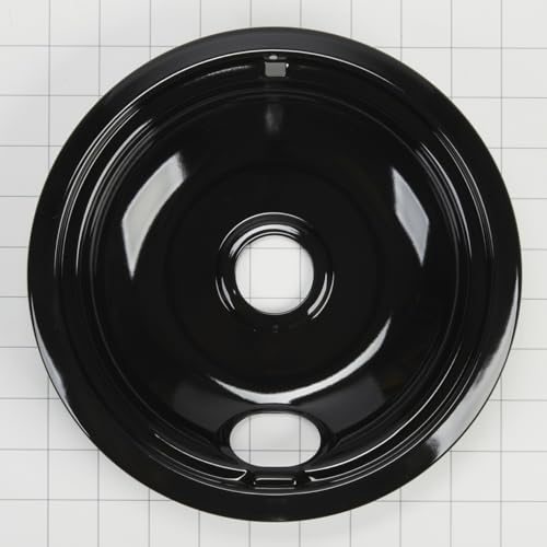 Whirlpool W10288051 Genuine OEM Burner Drip Bowls For Ranges, Black – Replaces 874987, 4396070, 4396072, AH2377787, EA2377787, PS2377787