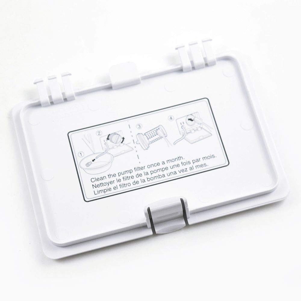 Lg MBL62818307 Washer Drain Pump Filter Access Cover Genuine Original Equipment Manufacturer (OEM) Part