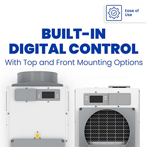 AprilAire E080 Pro 80-Pint Whole-House Dehumidifier, Energy Star Certified, Commercial-Grade Whole-Home Dehumidifier for Basement, Crawlspace, or Whole House up to 4,400 sq. ft.
