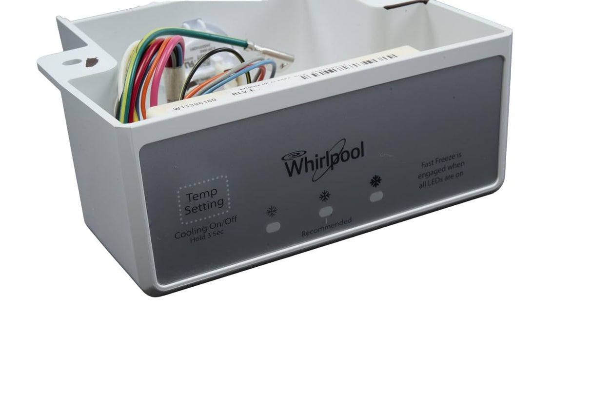 Whirlpool W11496873 Genuine OEM Freezer Control Assembly Replacement Part - Replaces W11221339, W11199713, W11253128, W11130830, and W11396160