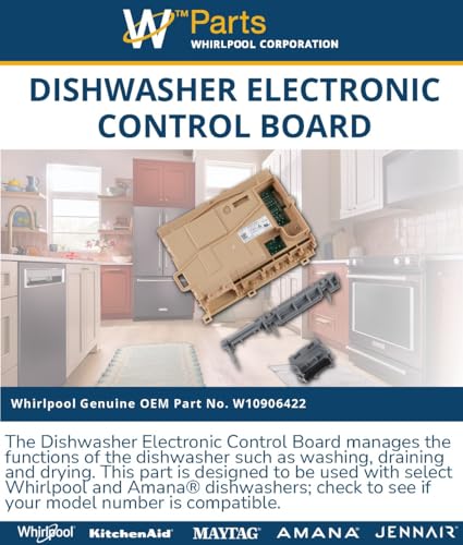 Whirlpool W10906422 Genuine OEM Dishwasher Electronic Control Board