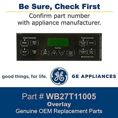 GE WB27T11005 Range Overlay , Black