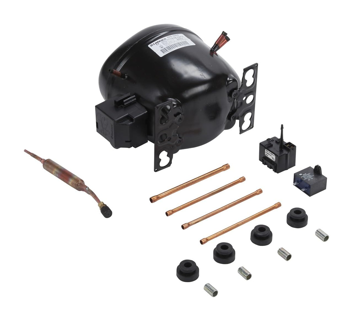 Whirlpool W10309995 Genuine OEM Refrigerator & Freezer Compressor Replacement Part - Replaces 4-32812-266, 4-32972-144, 4-62972-144, and more