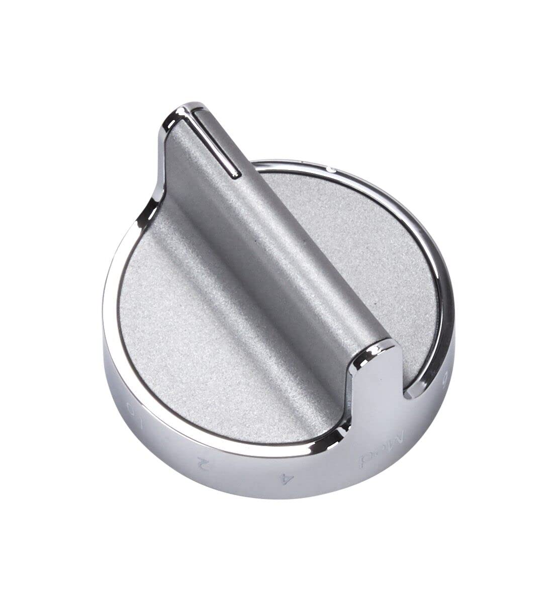 Whirlpool W10766544 Genuine OEM Control Knob, Stainless Steel