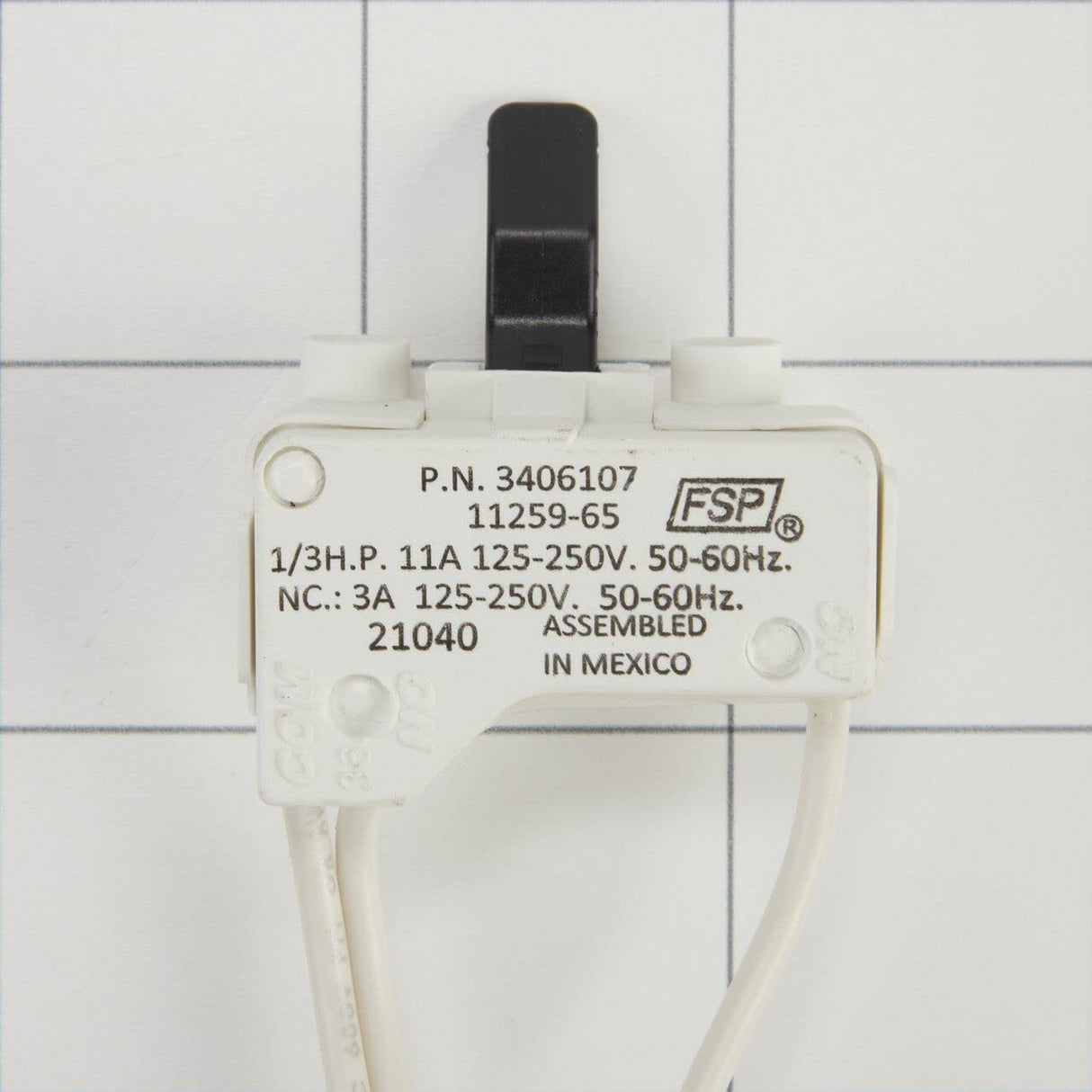 Whirlpool WP3406107 Genuine OEM Dryer Door Switch Assembly