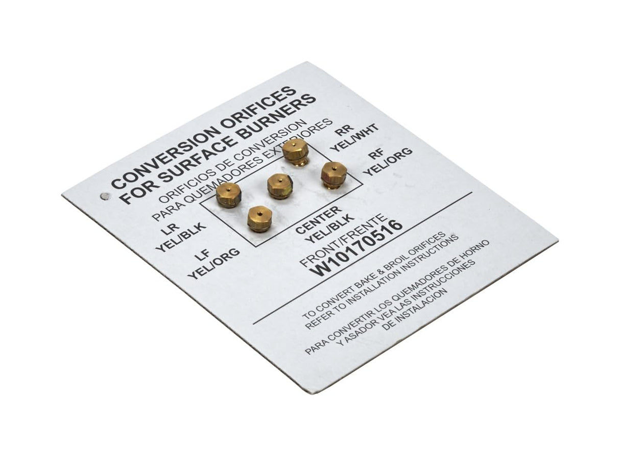 Whirlpool WPW10170516 Genuine OEM Gas Range LP Orifice Conversion Kit