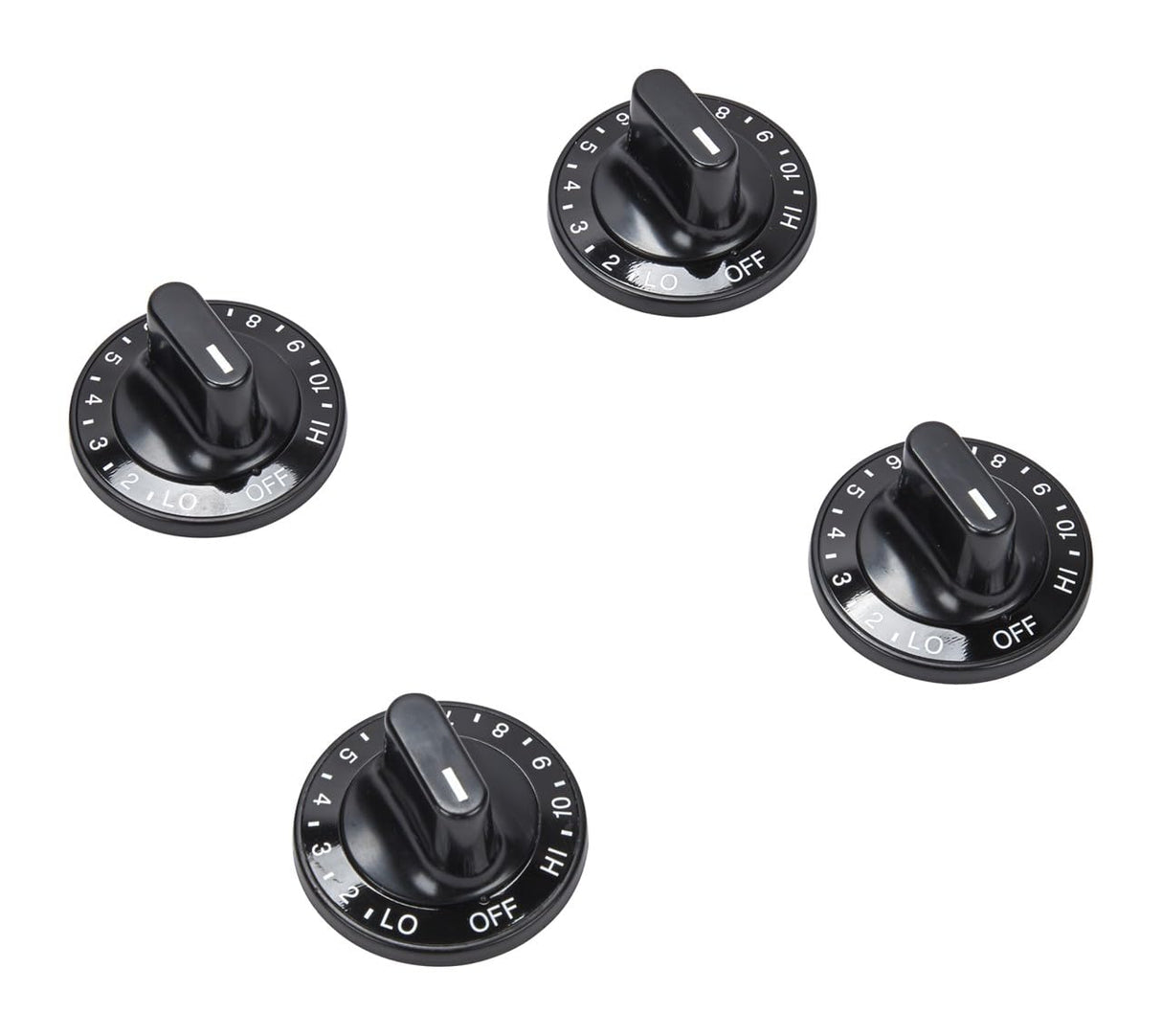 Whirlpool 12200035 Genuine OEM Range Surface Burner Control Knobs, Set of Four