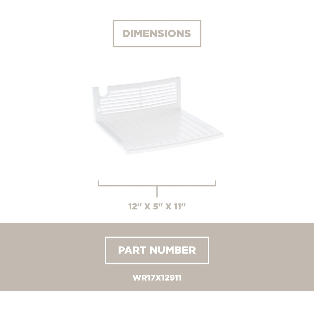 GE WR17X12911 Refrigerator Freezer Chiller Shelf