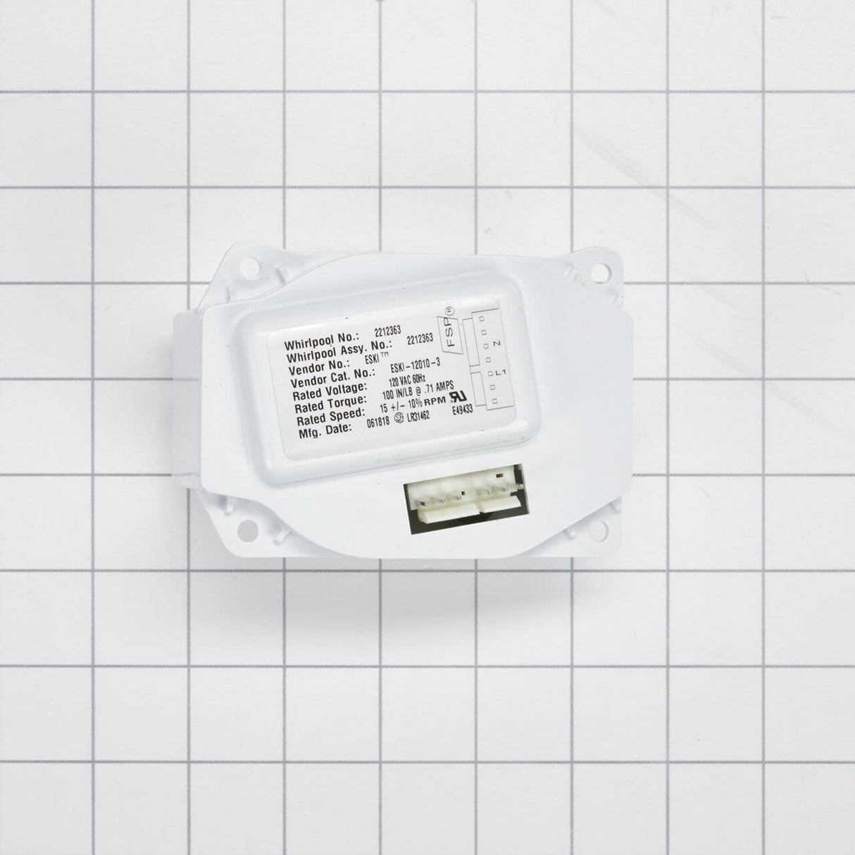 Whirlpool WP2212363 Genuine OEM Refrigerator Auger Motor