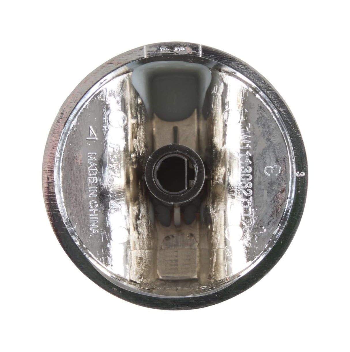 Whirlpool W11418244 OEM Cooktop Surface Burner Control Knob, Silver