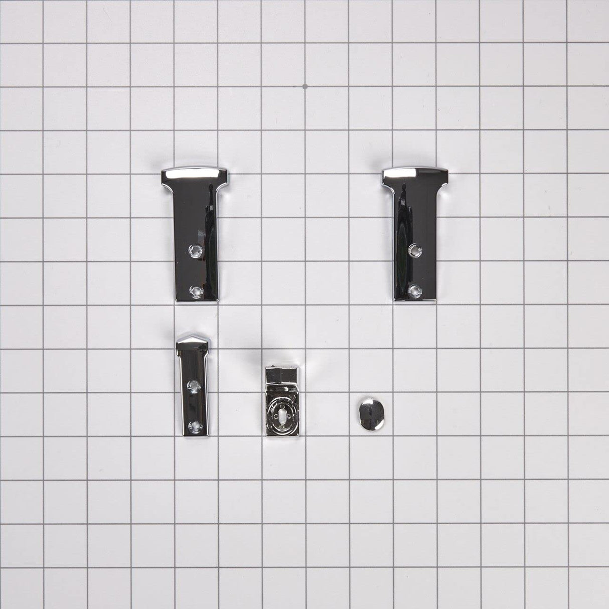 Whirlpool 819342 Genuine OEM Refrigerator Door Handle End Cap Kit, Chrome