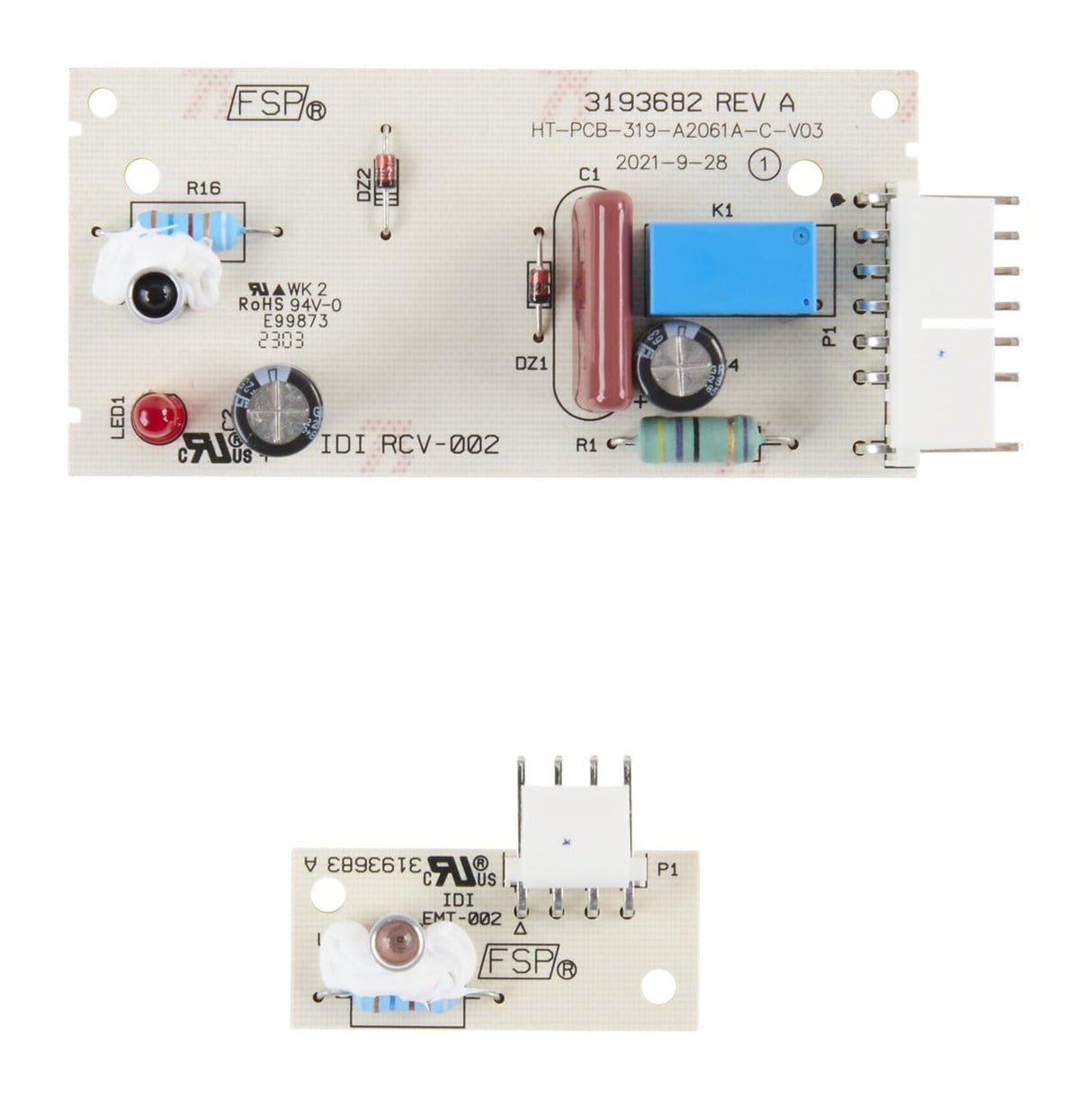 Whirlpool W11629974 Genuine OEM Refrigerator Ice Maker Optic Board Set
