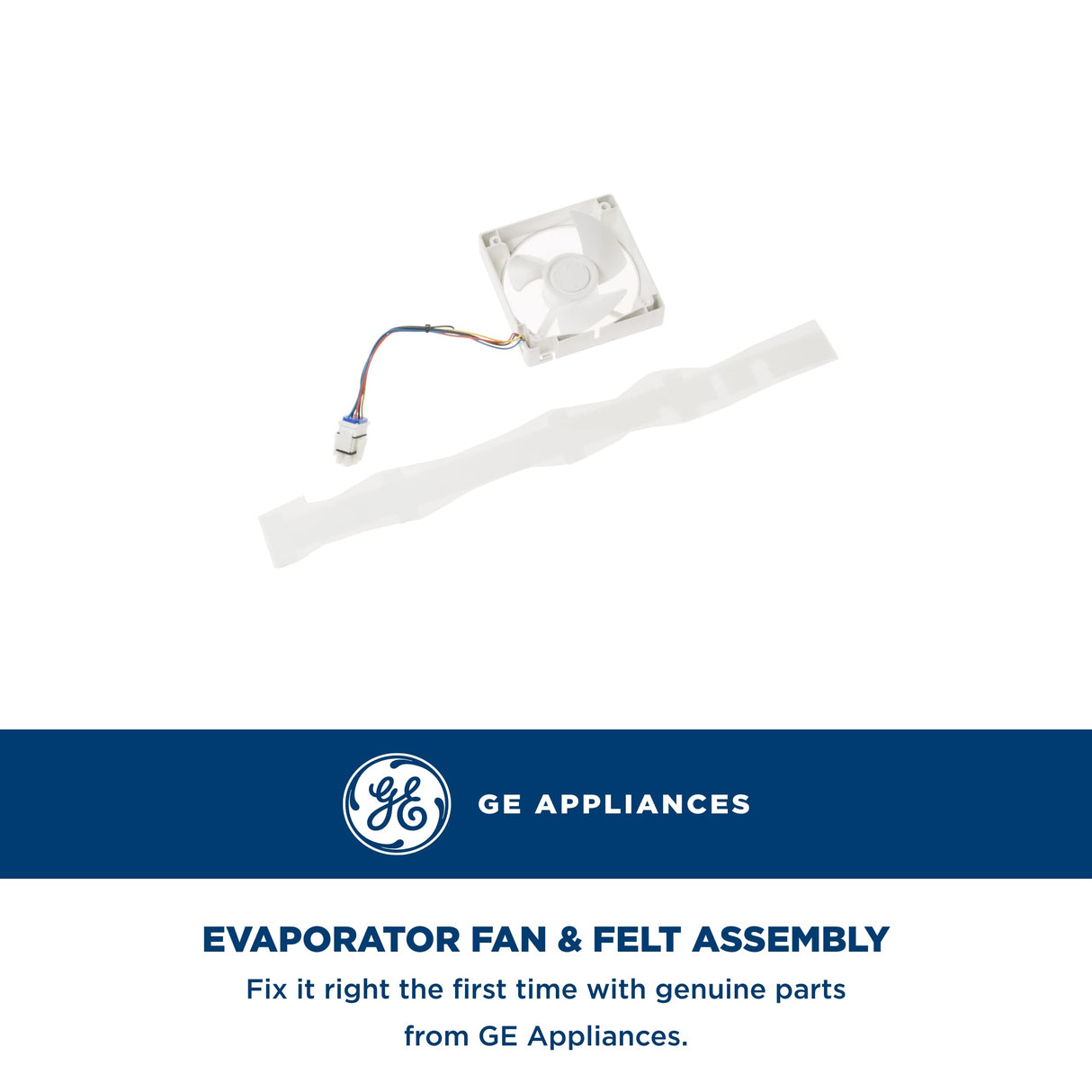 GE WR60X10352 Refrigerator Evaporator Fan Motor and Blade