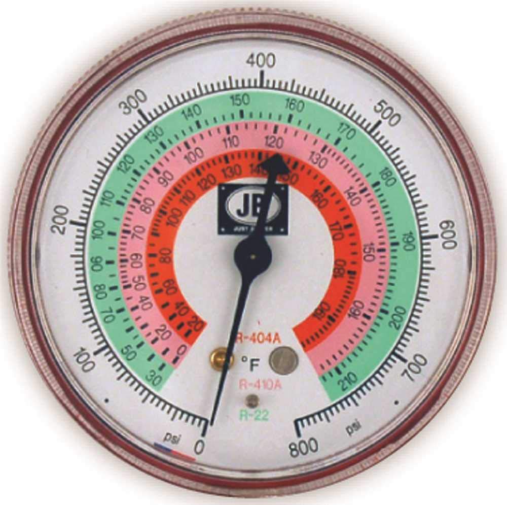 JB Industries M2-465 Standard Manifold Gauges, 2-1/2