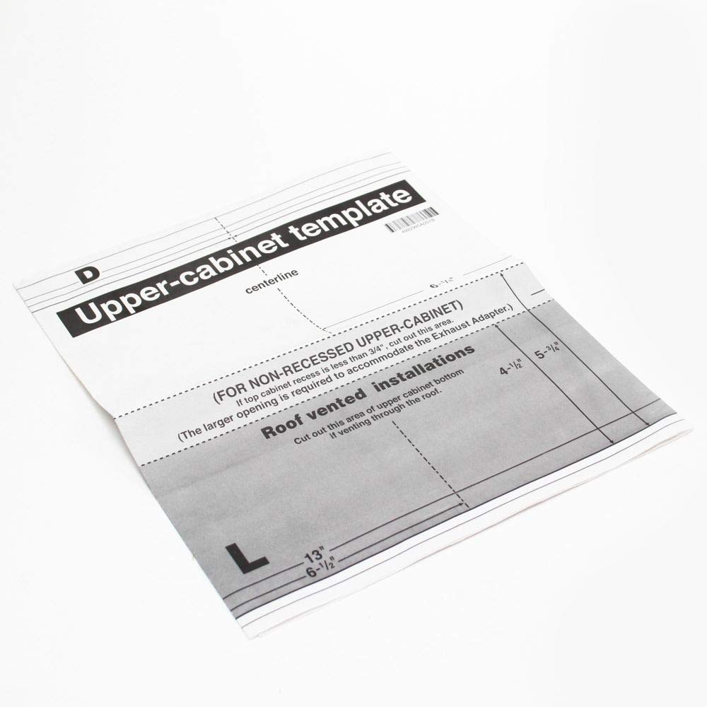 Lg 4922W5A057G Microwave Installation Template Genuine Original Equipment Manufacturer (OEM) Part