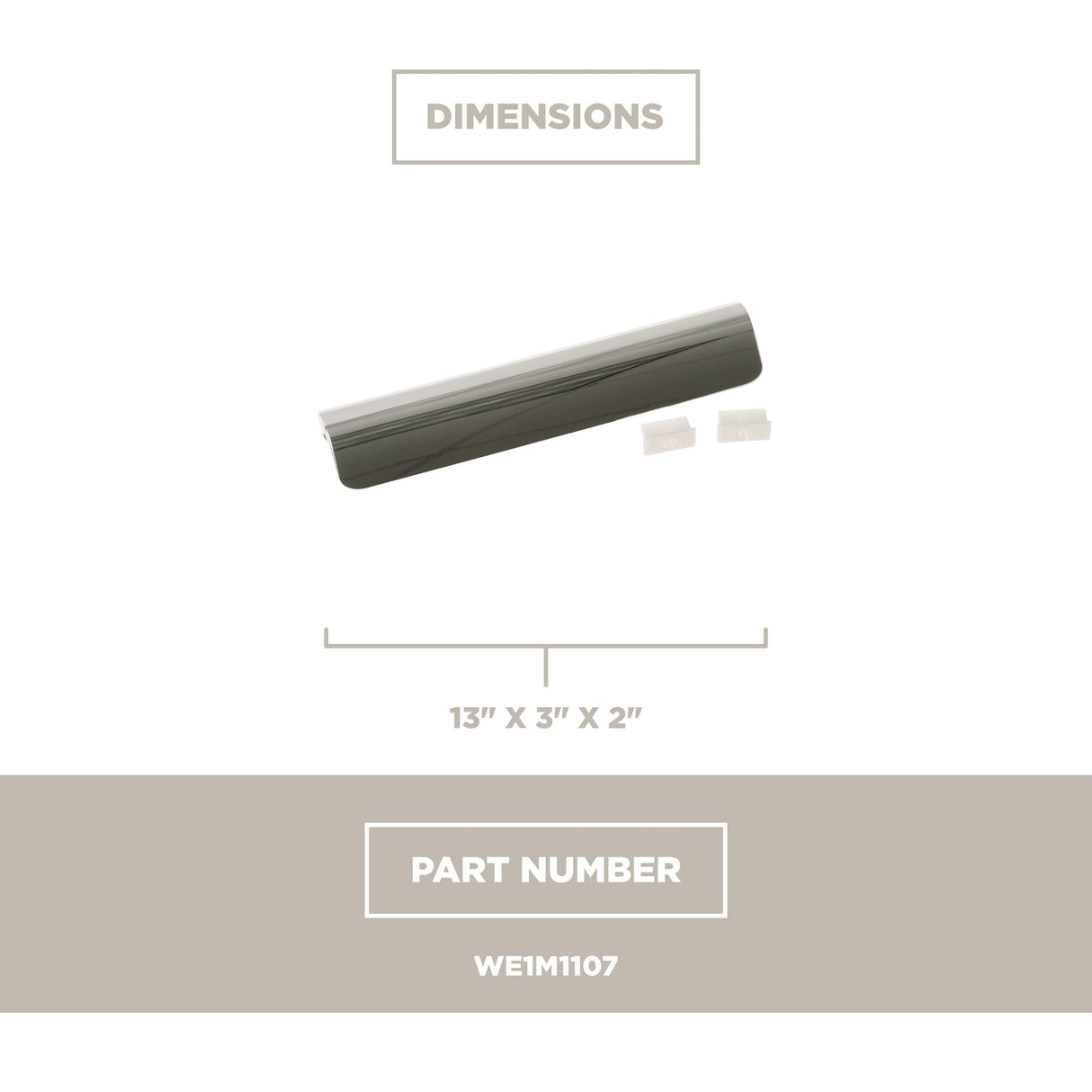 GE WE1M1107 Dryer Door Handle