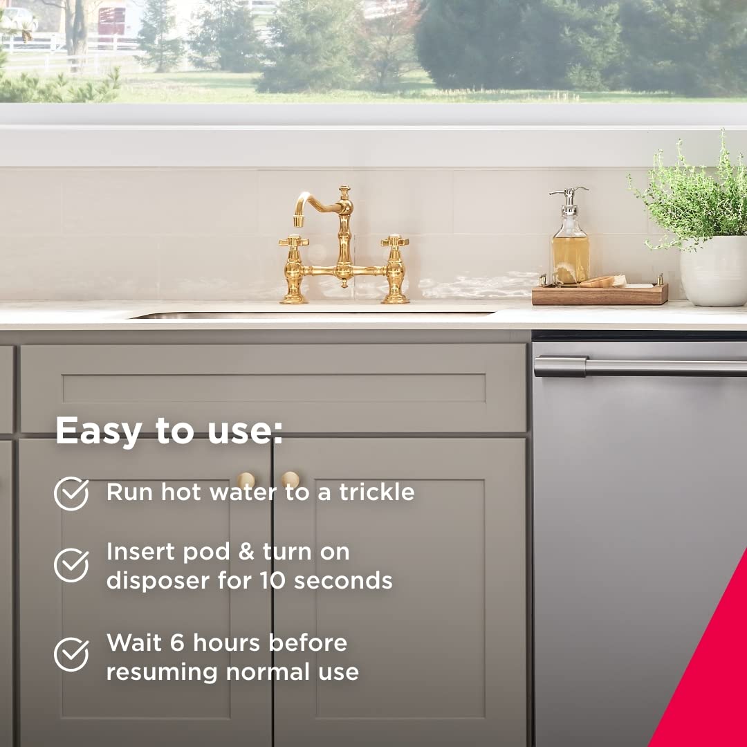 Frigidaire ReadyClean Probiotic Sink and Disposer Cleaner 6 Pods, Tablet, White, 6 Count