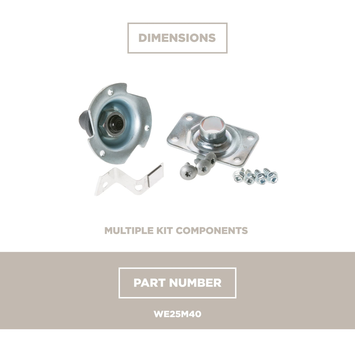GE WE25M40 Genuine OEM Drum Bearing Kit