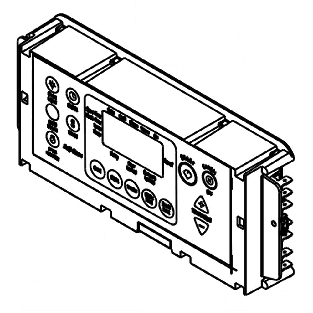 Whirlpool W11122551 Range Oven Control Board and Overlay (Black) Genuine Original Equipment Manufacturer (OEM) Part Black