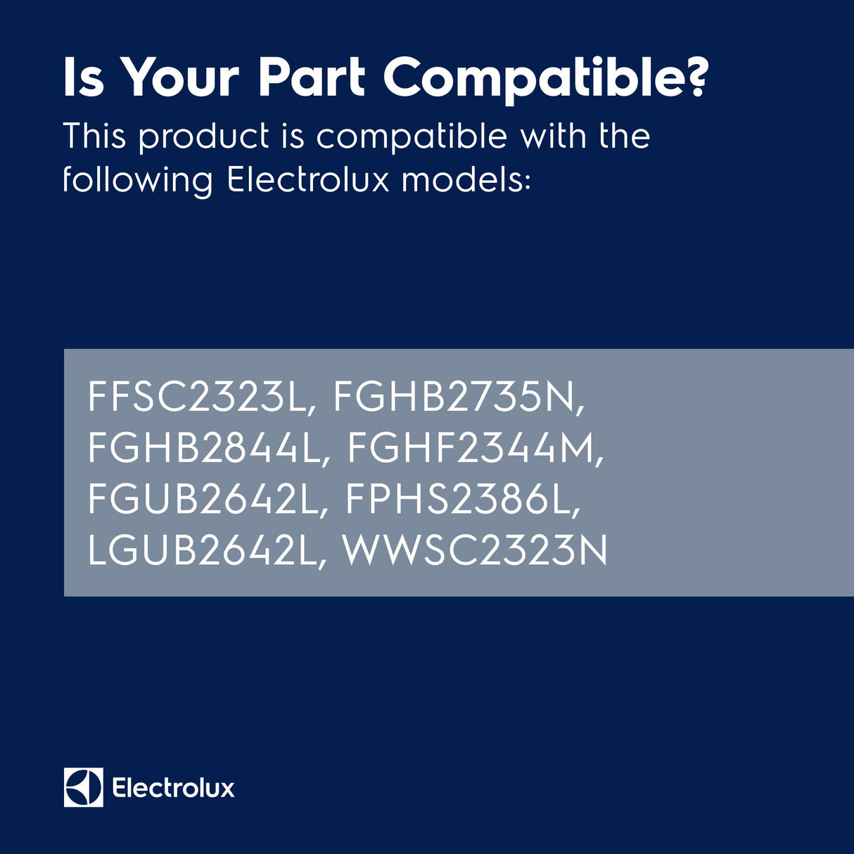 Electrolux 241973711 Electrical Control