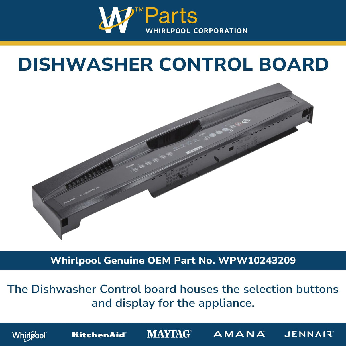 Dishwasher Touchpad and Control Panel