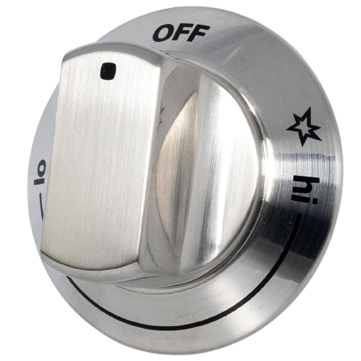 Frigidaire 318242275 Stovetop Burner Knob for Gas Ranges and Stoves, Chrome