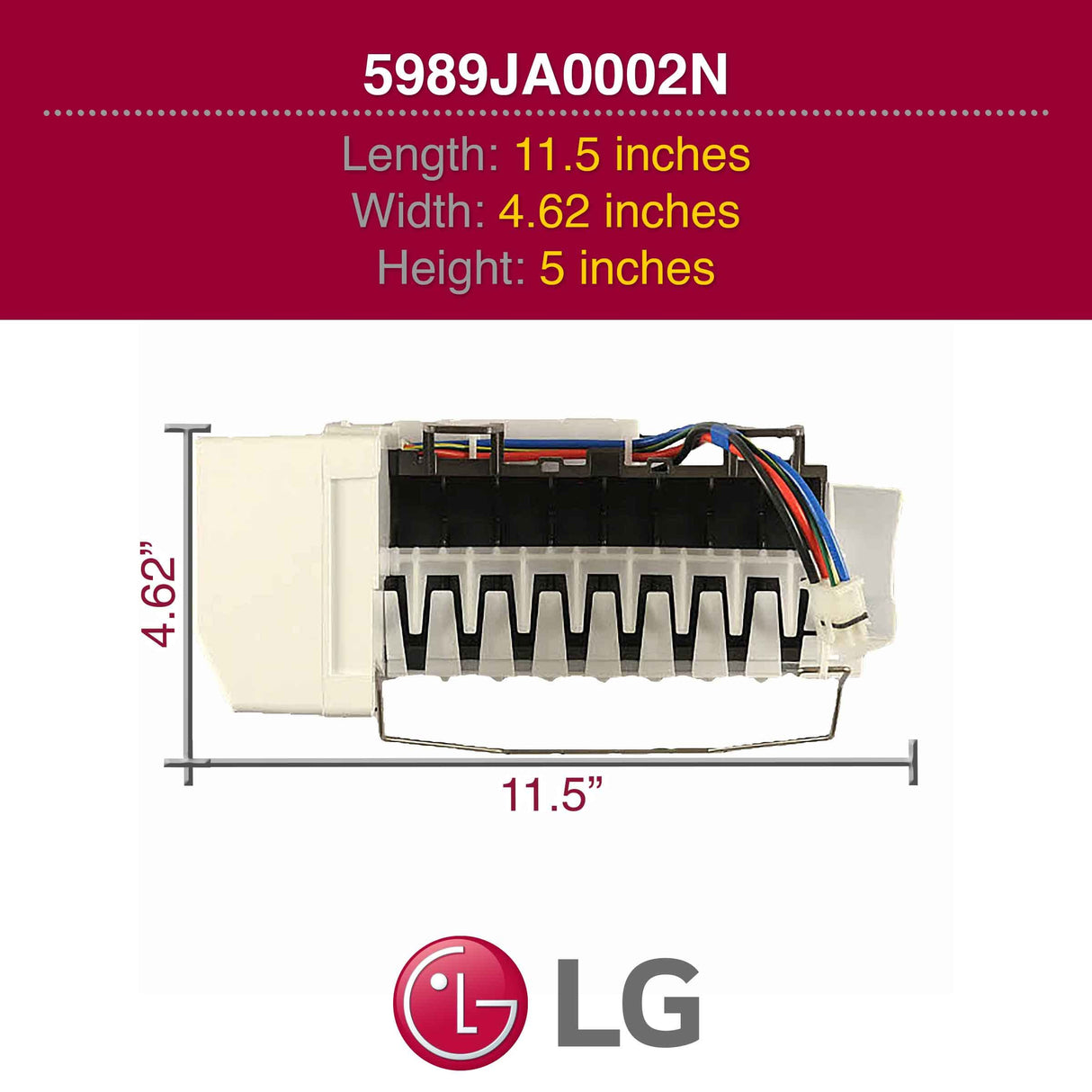LG 5209JA1044A Genuine OEM Blower Fan Assembly/Blower Motor for LG Refrigerators