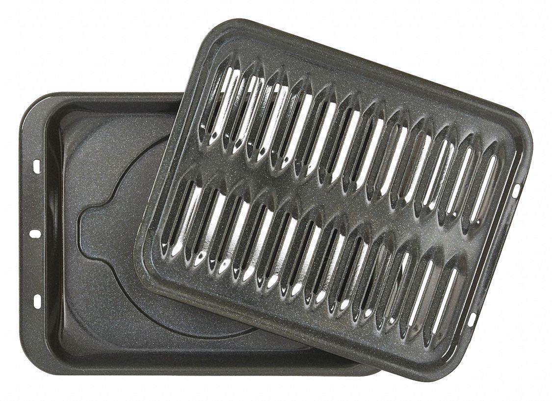 GE WB48X10056 Large Broiler Pan and Rack 12-3/4 x 16-1/2-Inch