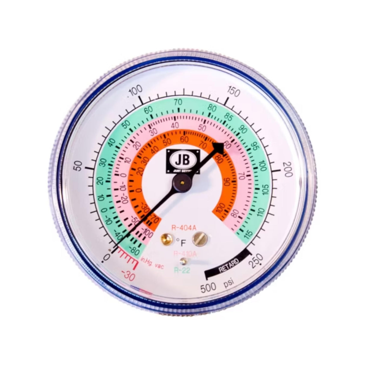 JB Industries M2-460 Standard Manifold Gauges, 2-1/2