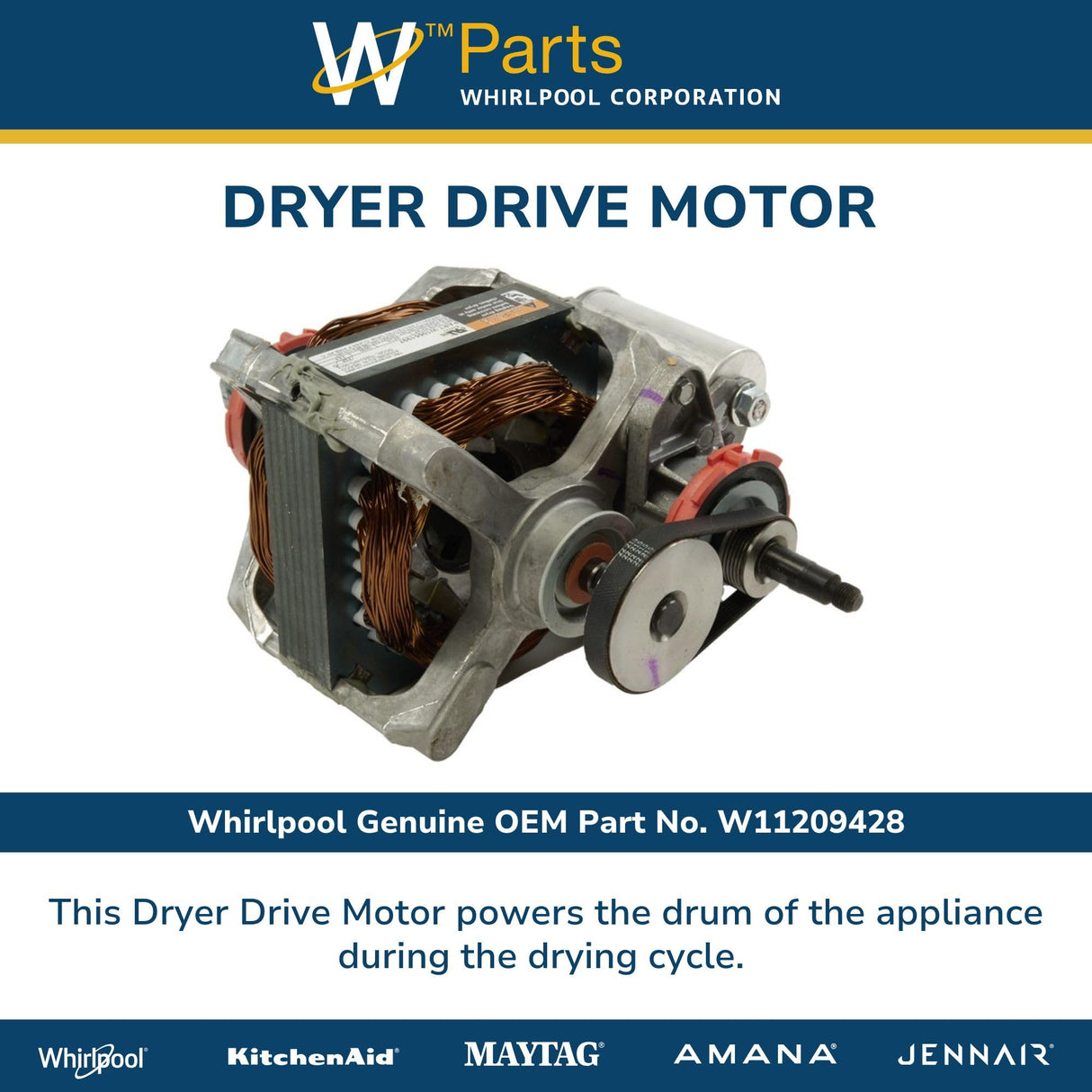 Whirlpool W11209428 Genuine OEM Dryer Drive Motor