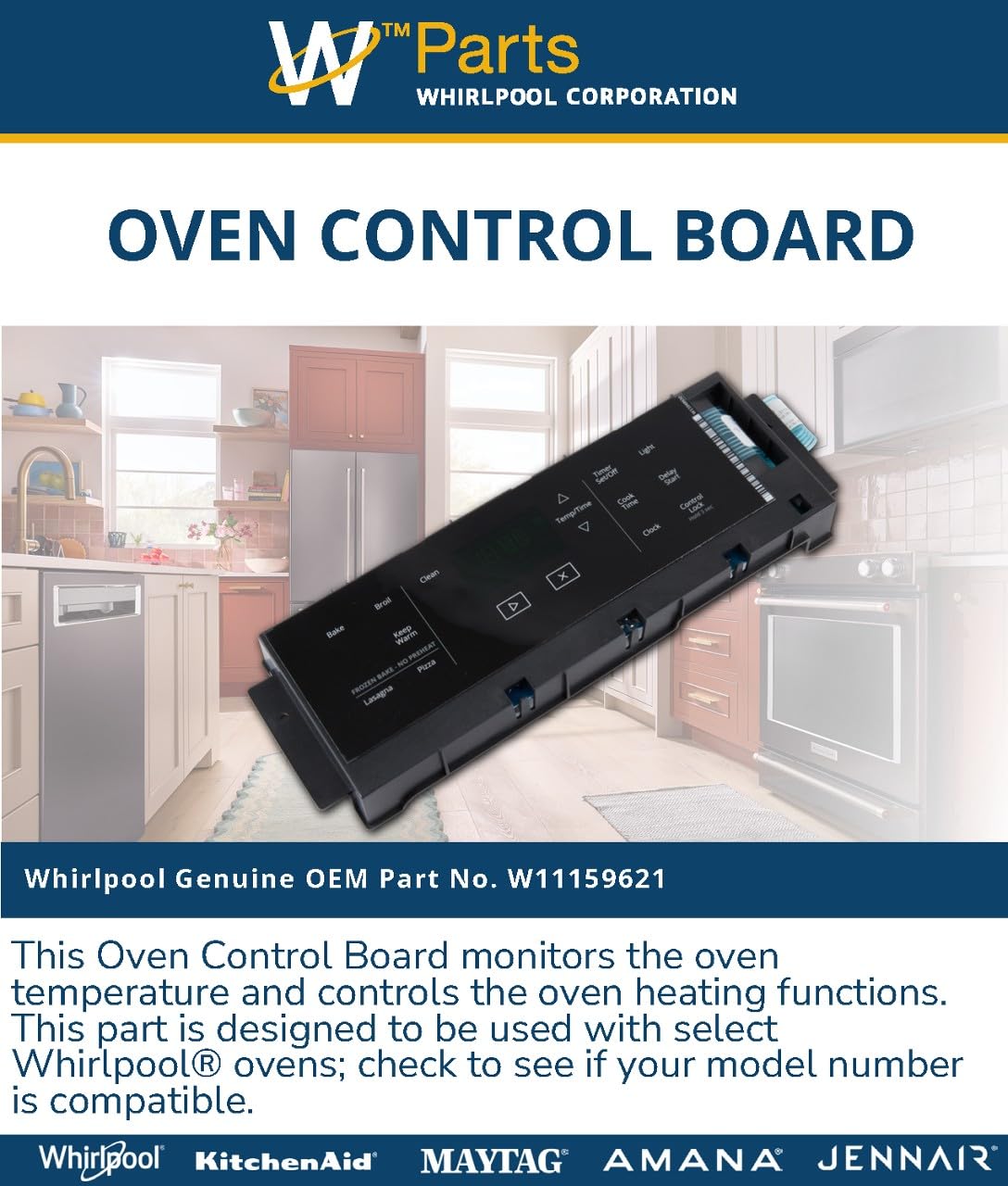 Whirlpool W11159621 Genuine OEM Oven Control Board