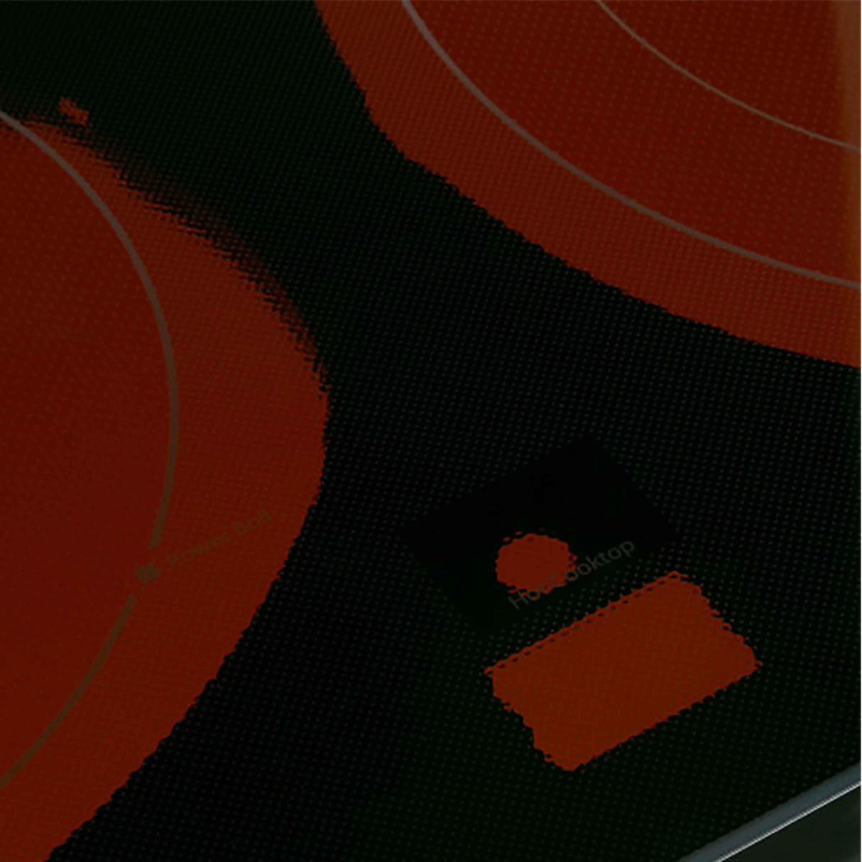 GE WB62X25972, Black Range Main Top, Glass Cooktop