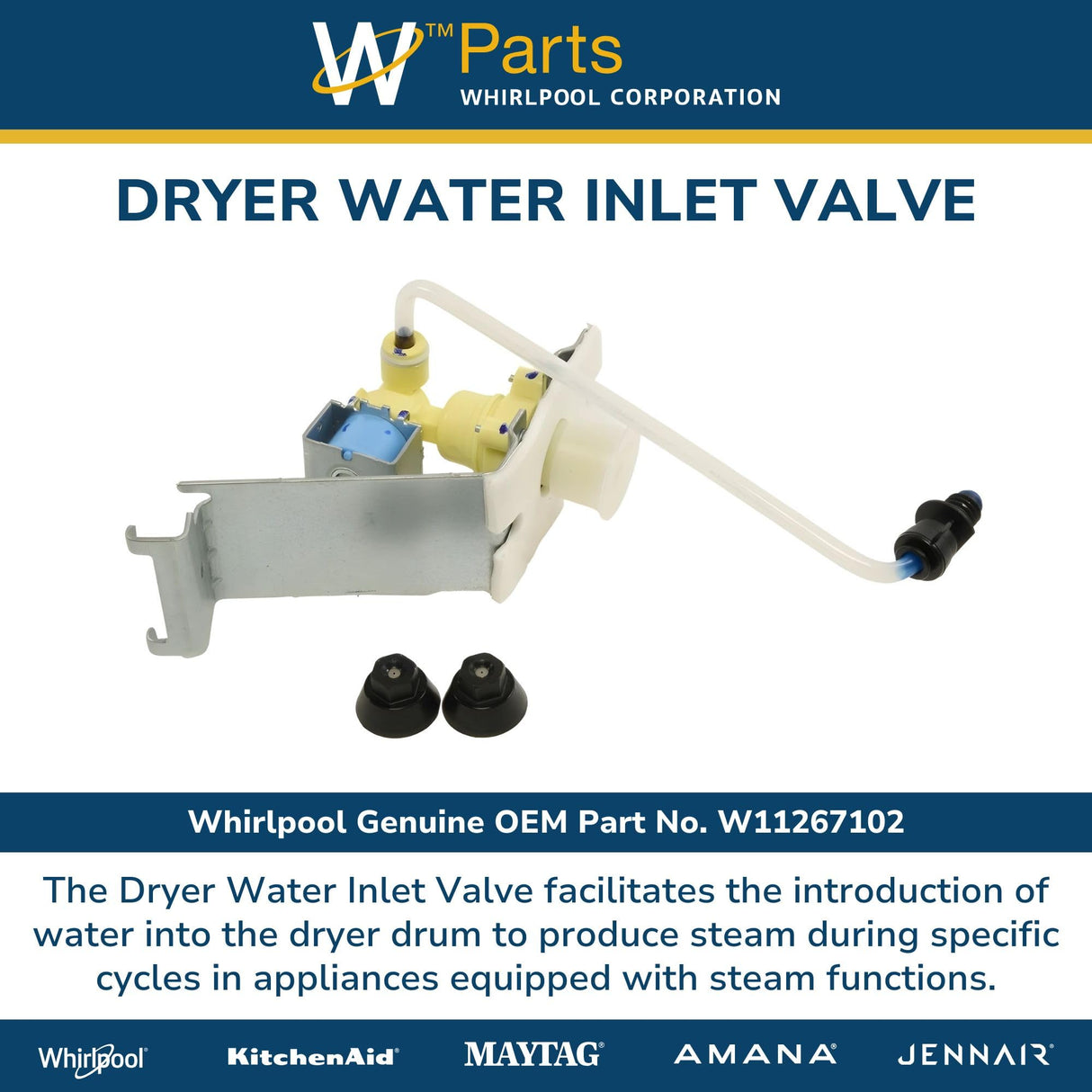 Whirlpool W11267102 OEM Dryer Water Inlet Valve