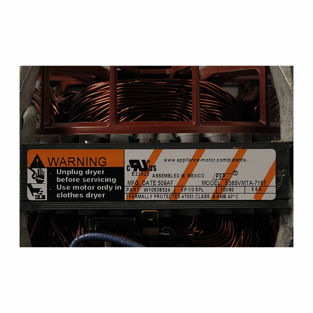 Whirlpool WPW10508324 Genuine OEM Dryer Drive Motor