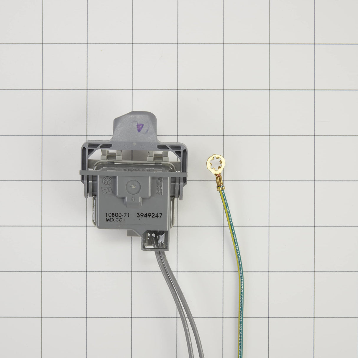 Whirlpool 3949247V Genuine OEM Washer Lid Switch